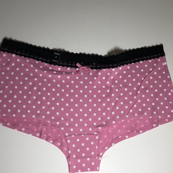6X Torrid boyshort panties pink polka dot - Picture 4 of 6